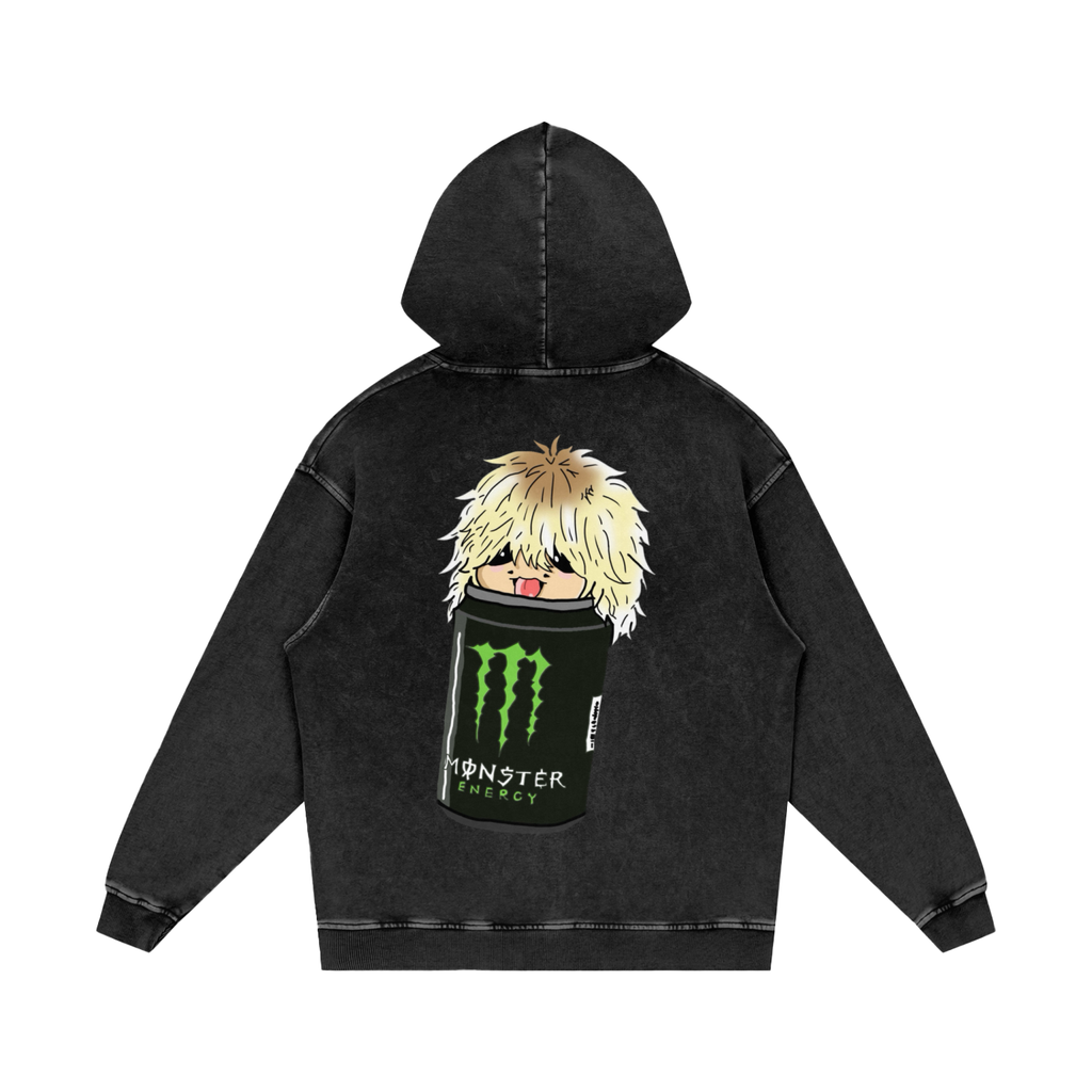 Samishiiaa Snow Washed Loose Cotton Hoodie