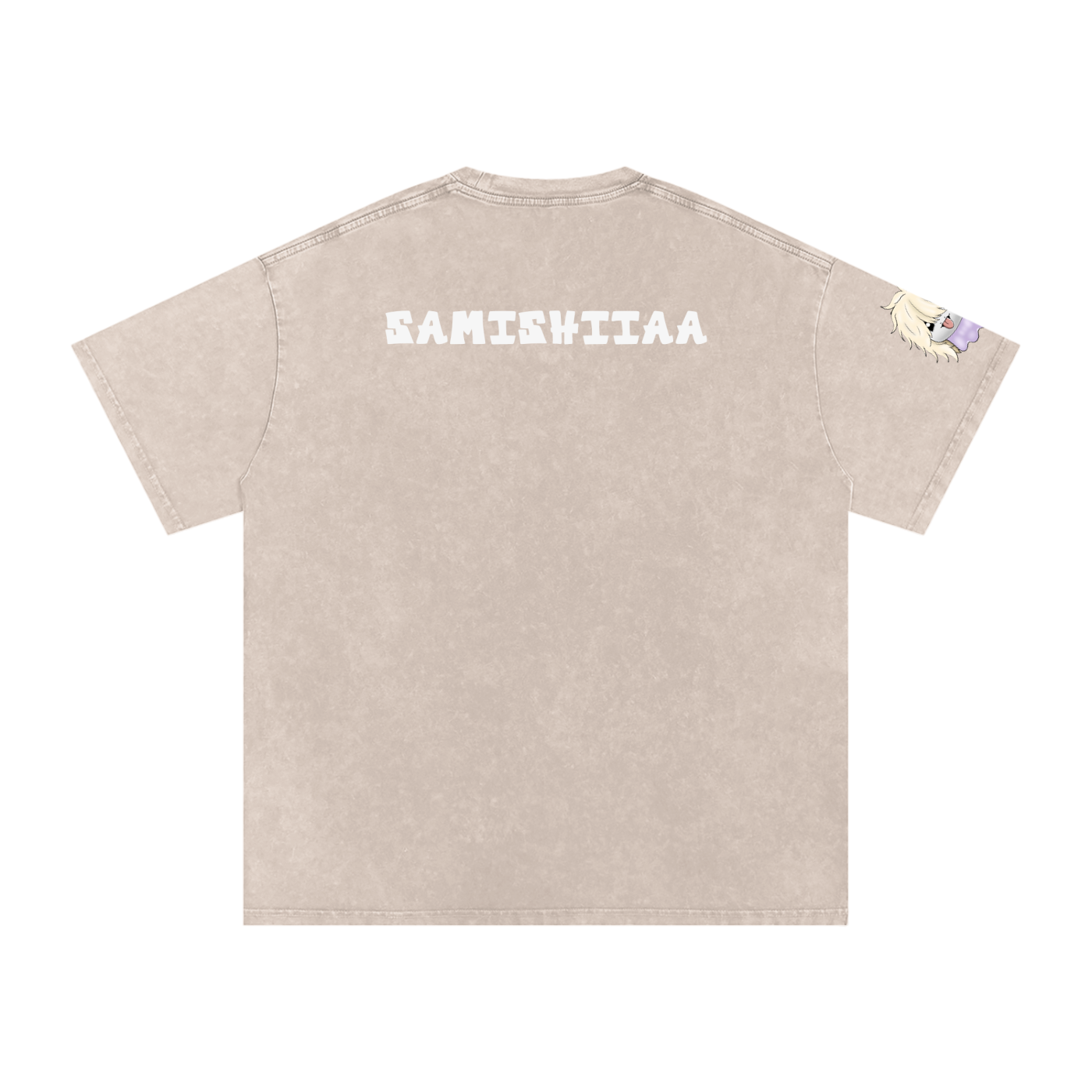 ALBUM COVER colored “everything goes away with time”  Washed Oversized Cotton T-Shirt