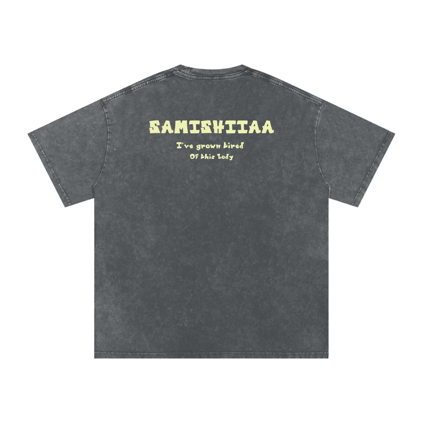 Samishiiaa oversized washed cotton shirt