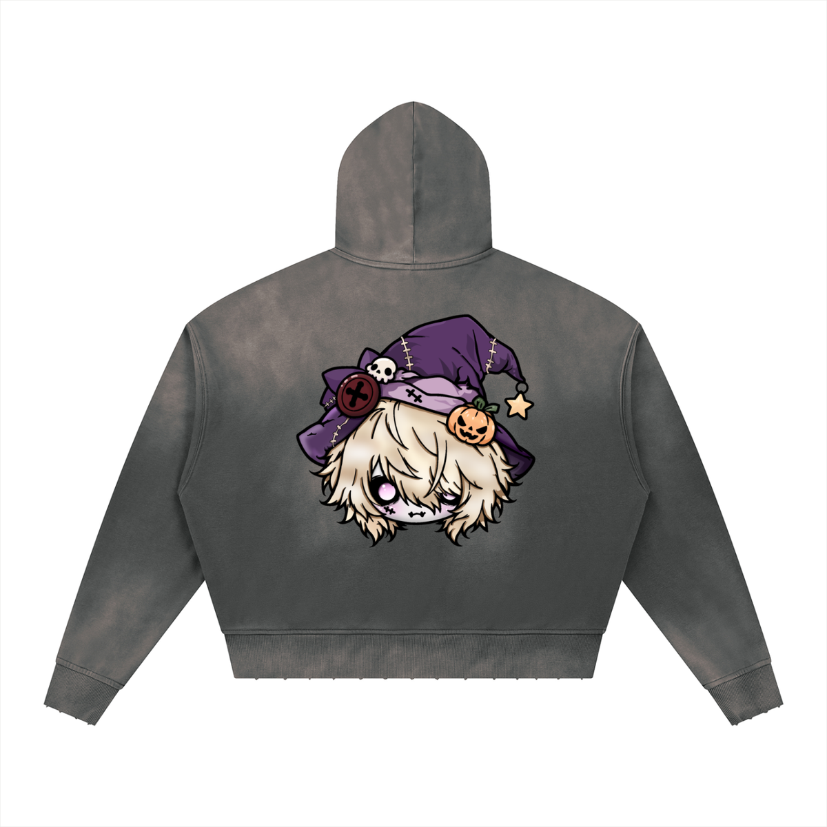 SAMISHIIAA (LIMITED EDITION HALLOWEEN) SUNFADE BOXY HOODIE