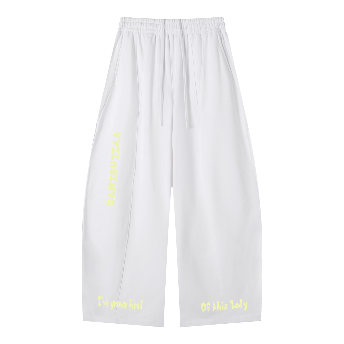 Samishiiaa Heavyweight Wide Leg Panel Sweatpants