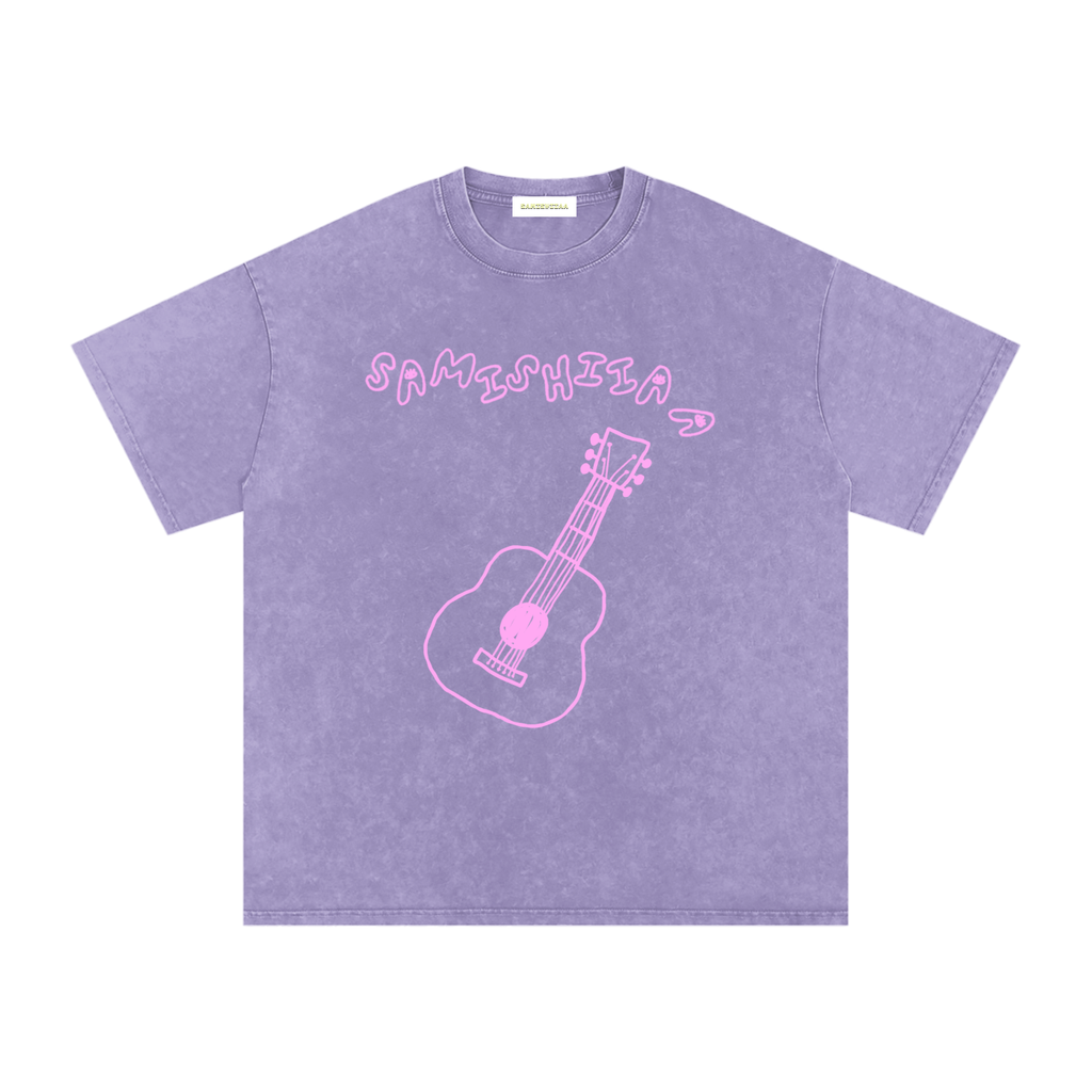 “PUMPKIN EATER” PINK DERPY COVER ART OVERSIZED COTTON T-SHIRT