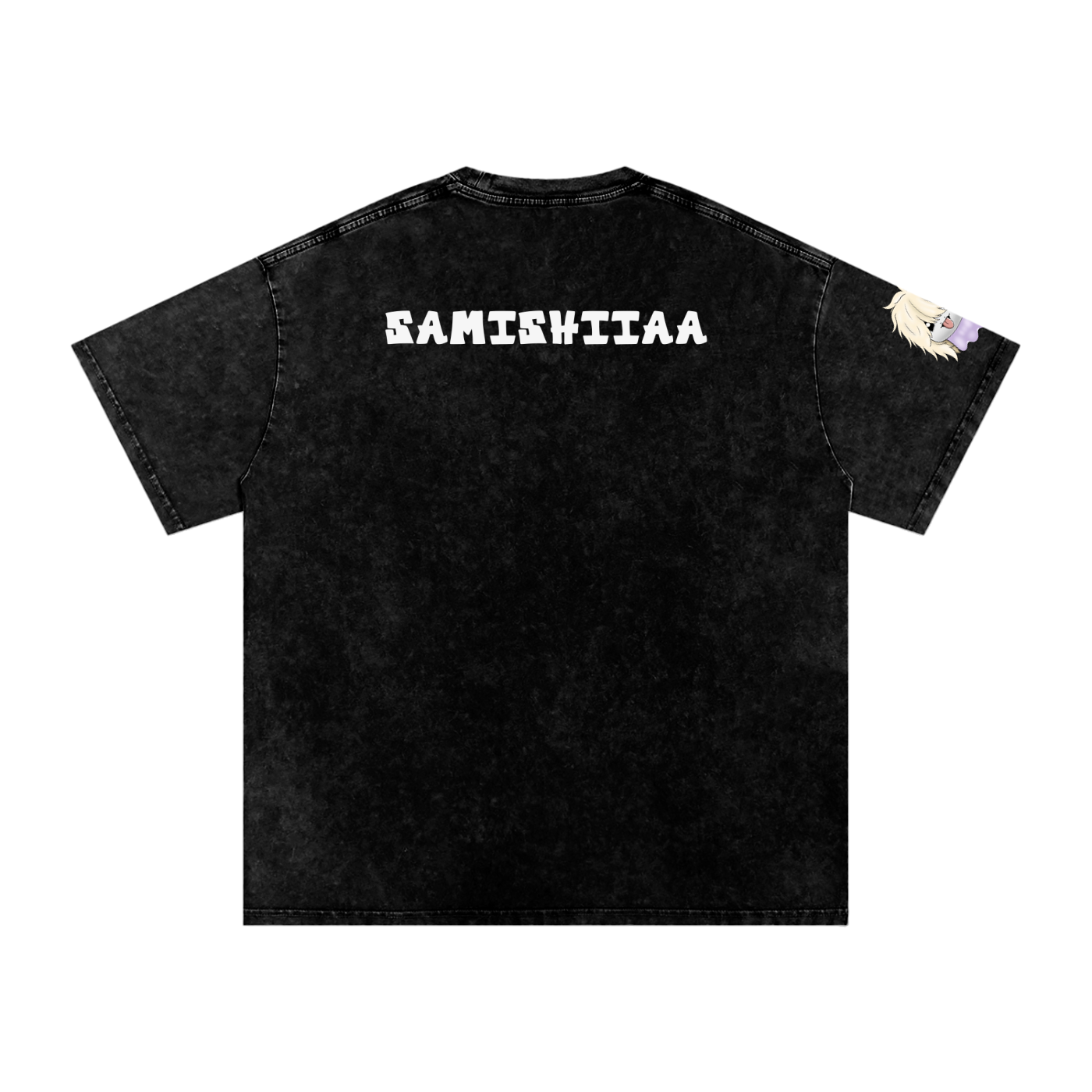 ALBUM COVER colored “everything goes away with time”  Washed Oversized Cotton T-Shirt