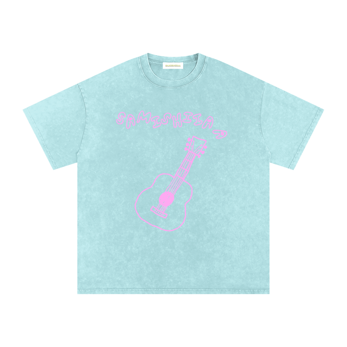 “PUMPKIN EATER” PINK DERPY COVER ART OVERSIZED COTTON T-SHIRT