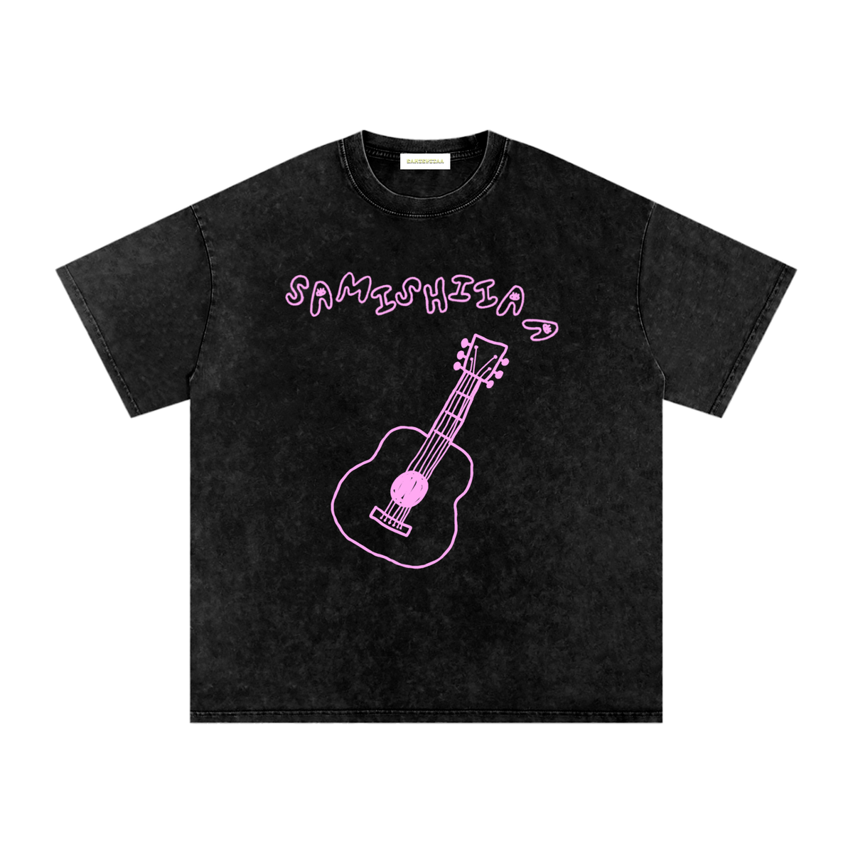 “PUMPKIN EATER” PINK DERPY COVER ART OVERSIZED COTTON T-SHIRT