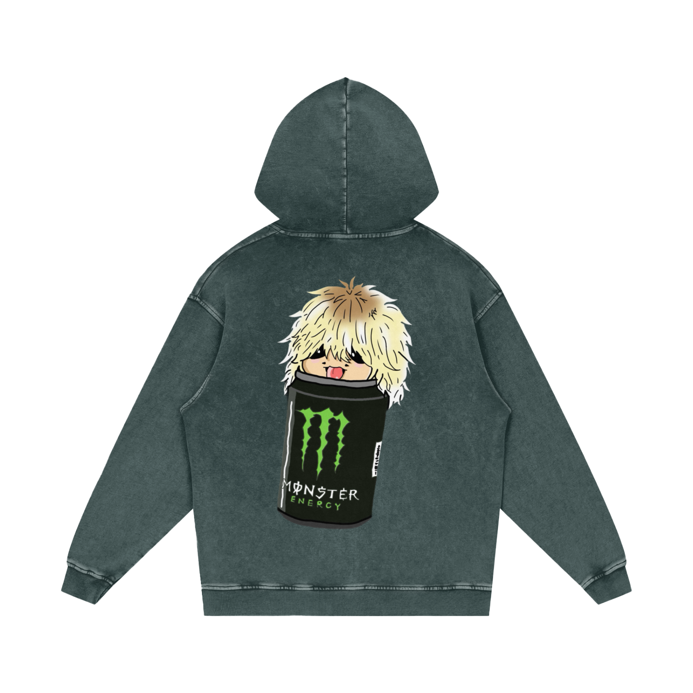 Samishiiaa Snow Washed Loose Cotton Hoodie