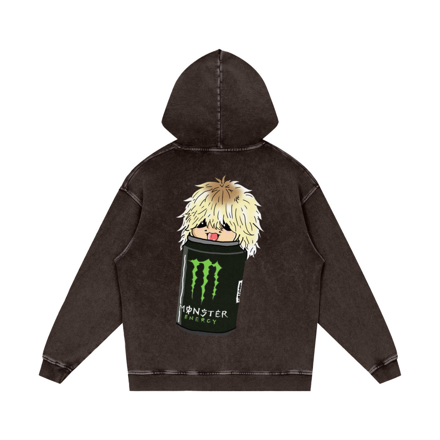 Samishiiaa Snow Washed Loose Cotton Hoodie