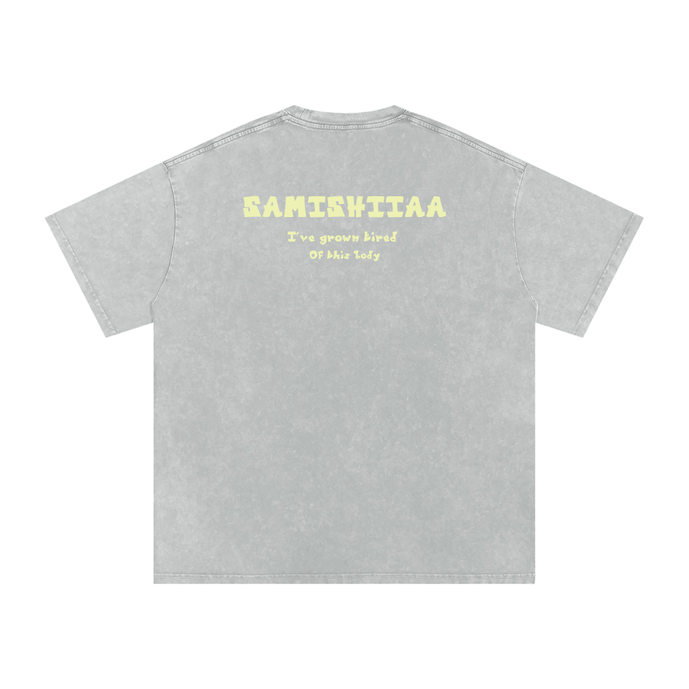 Samishiiaa oversized washed cotton shirt