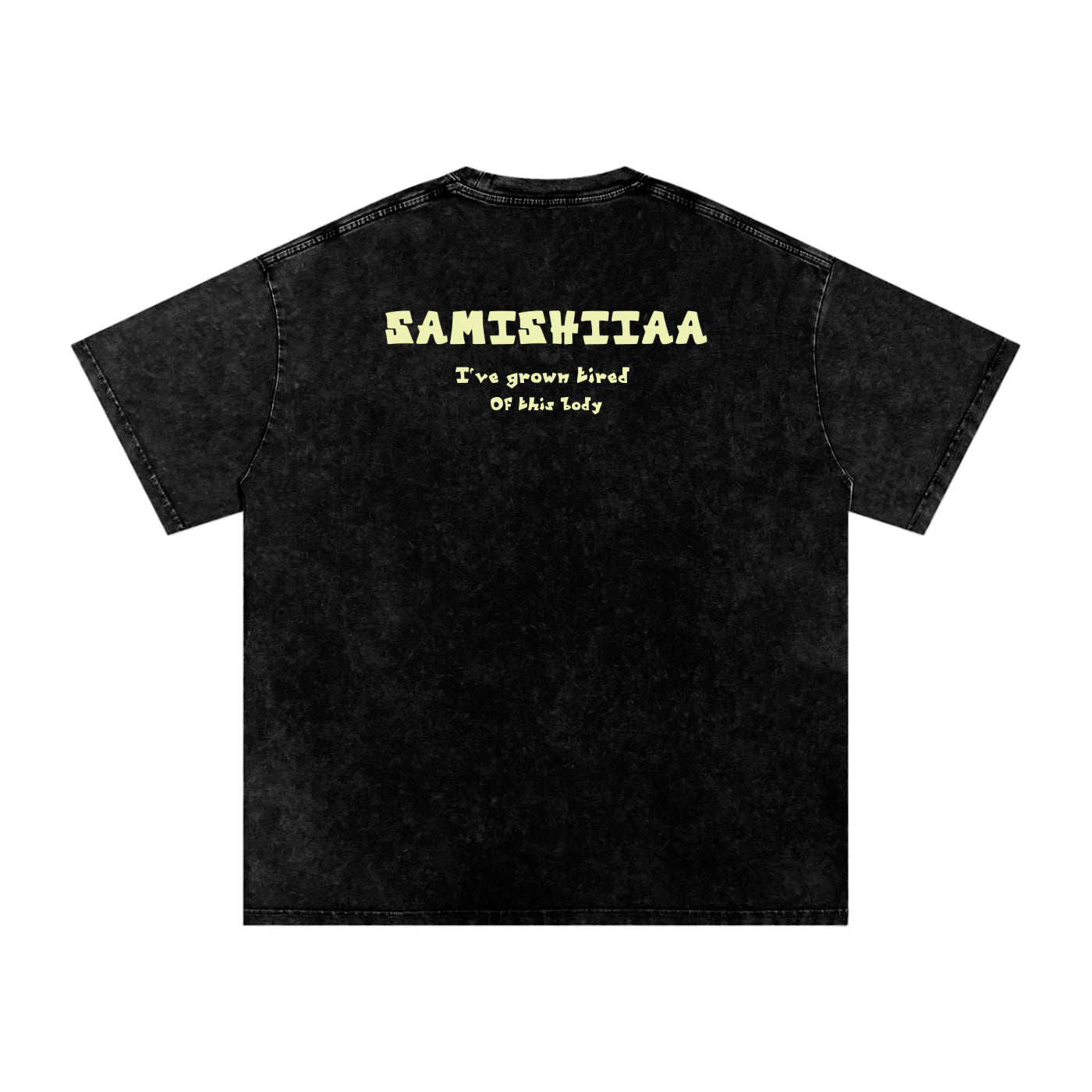 Samishiiaa oversized washed cotton shirt