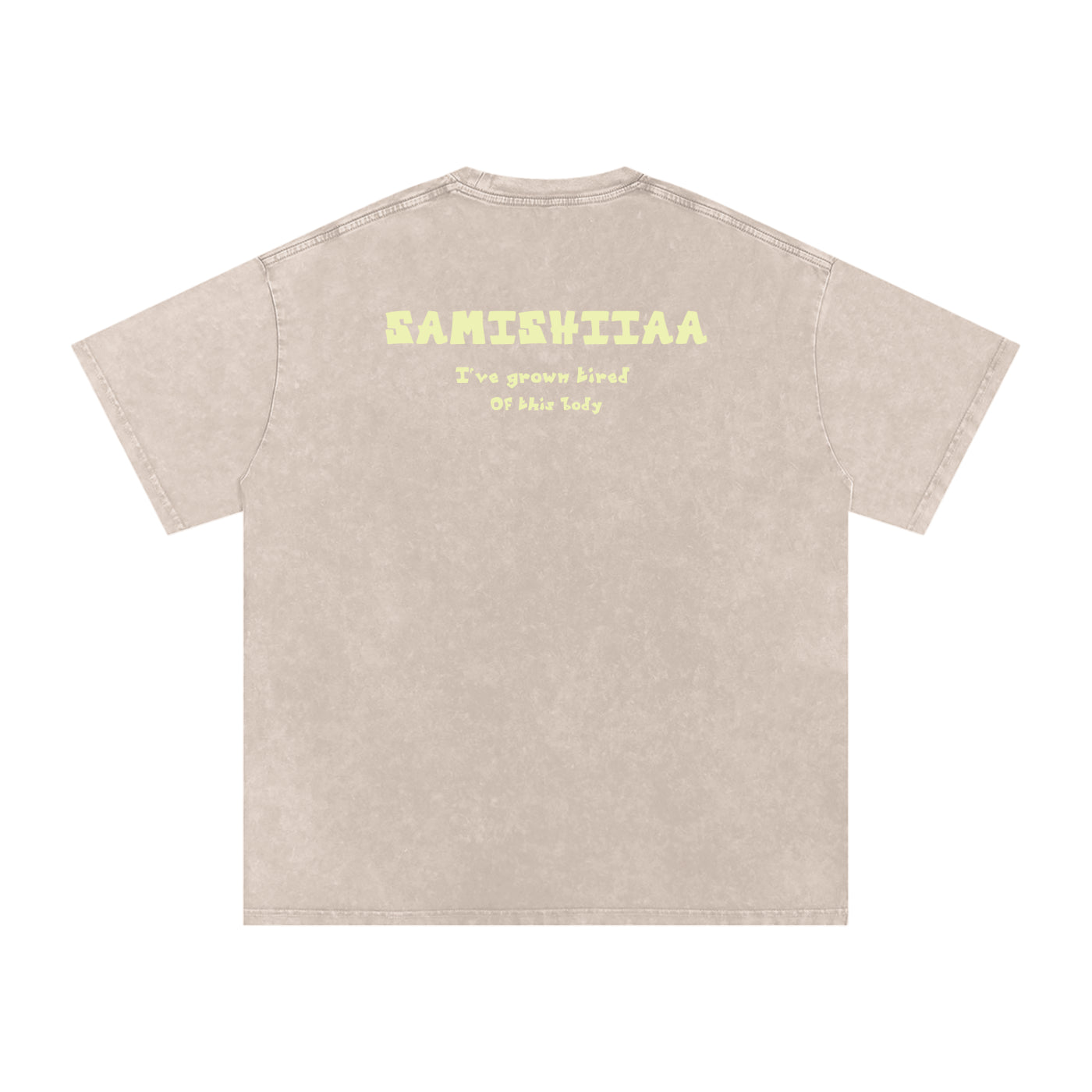 Samishiiaa oversized washed cotton shirt