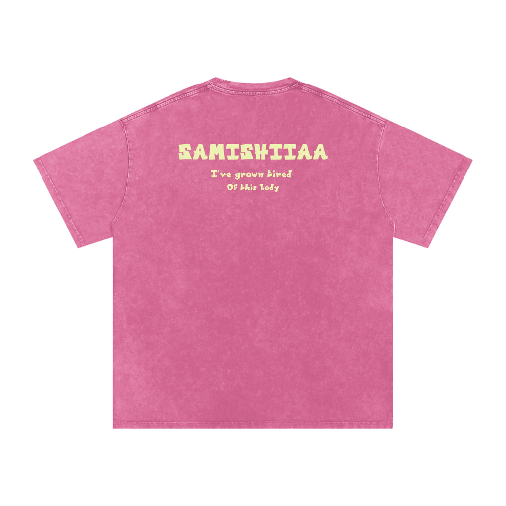 Samishiiaa oversized washed cotton shirt