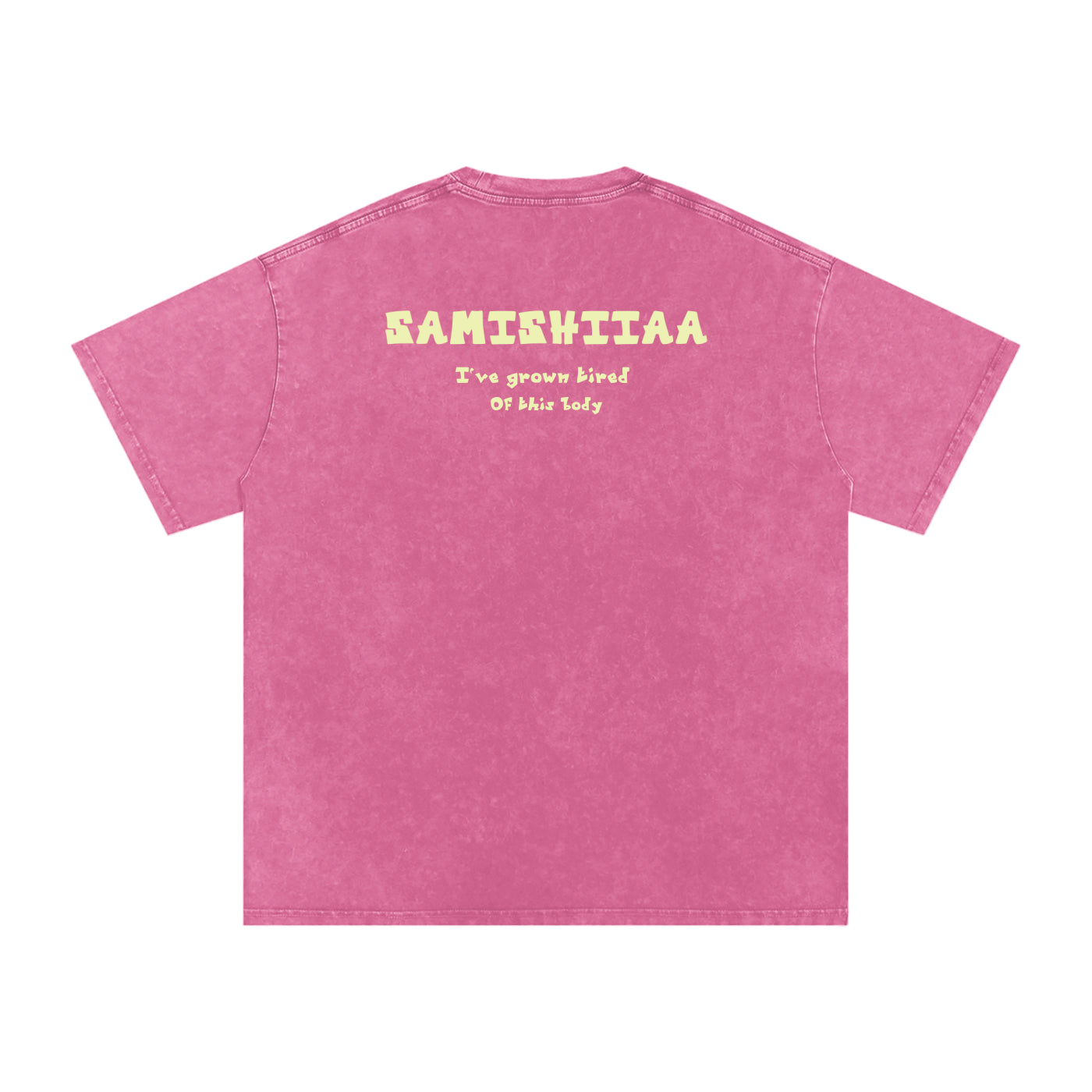 Samishiiaa oversized washed cotton shirt