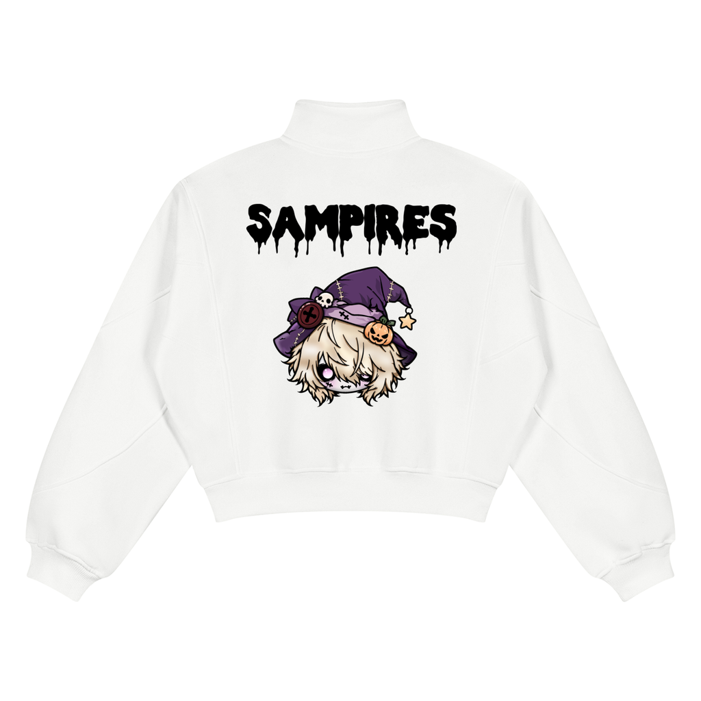SAMISHIIAA (LIMITED EDITION HALLOWEEN) Loose Fleece Quarter-Zip Sweatshirt