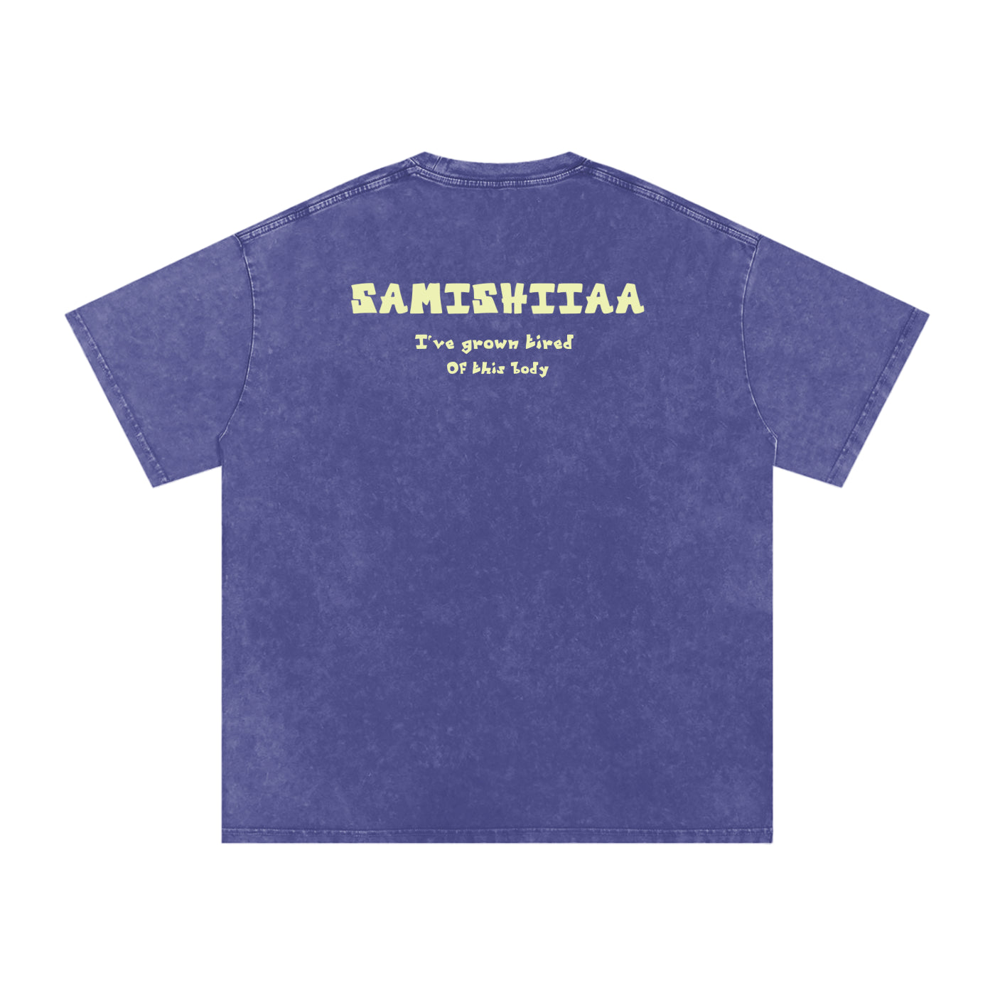 Samishiiaa oversized washed cotton shirt