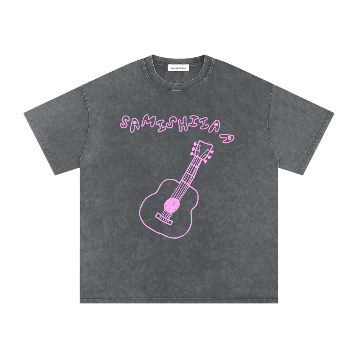 “PUMPKIN EATER” PINK DERPY COVER ART OVERSIZED COTTON T-SHIRT