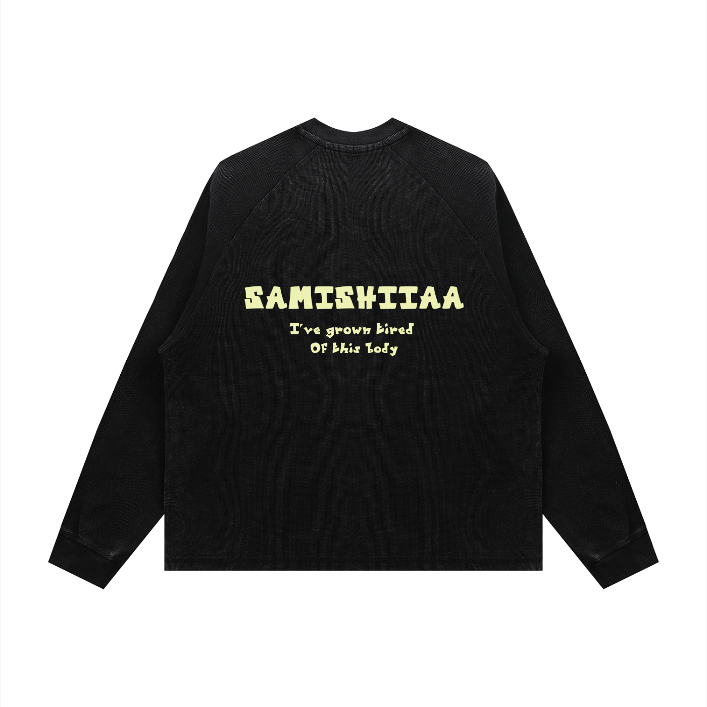 Samishiiaa Unisex Vintage Wash Boxy  waffle  T-Shirt