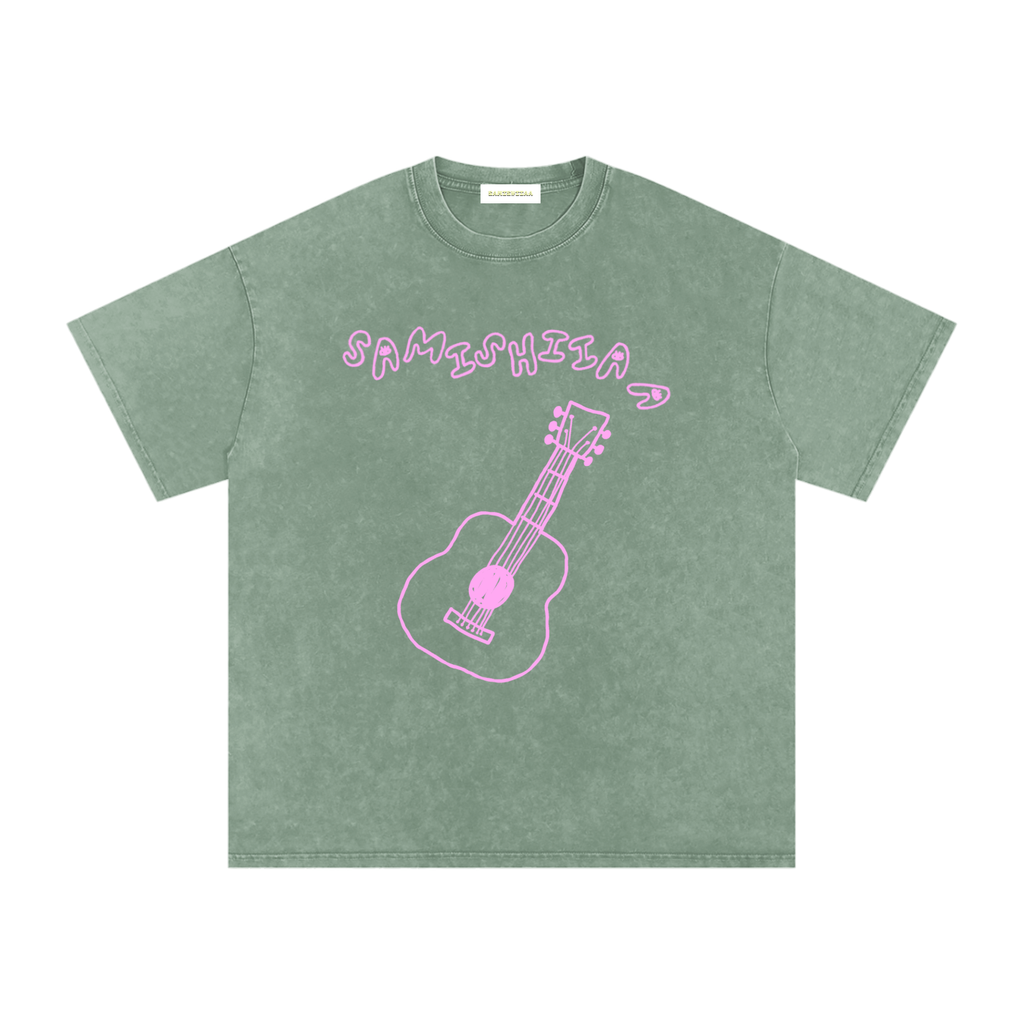 “PUMPKIN EATER” PINK DERPY COVER ART OVERSIZED COTTON T-SHIRT