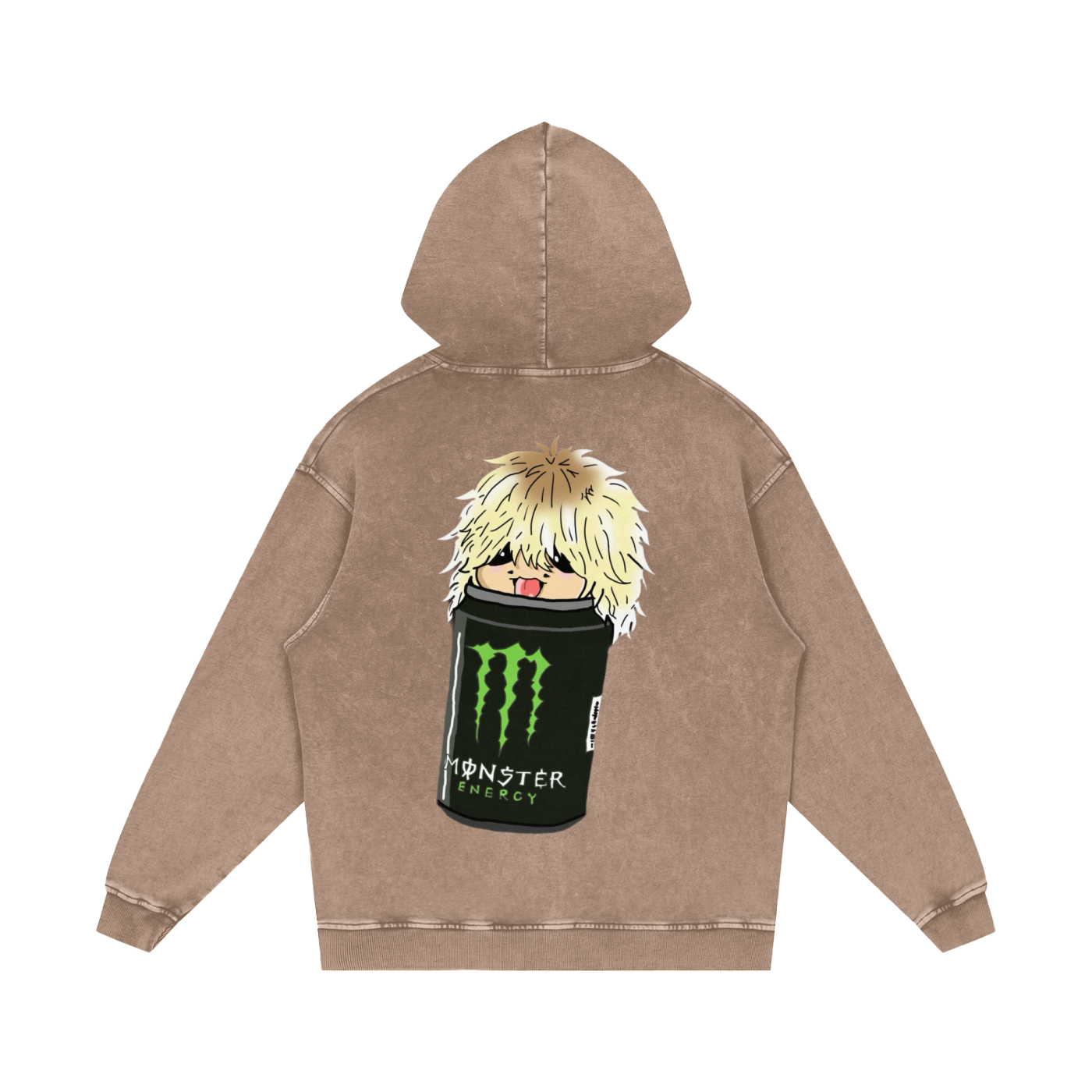 Samishiiaa Snow Washed Loose Cotton Hoodie