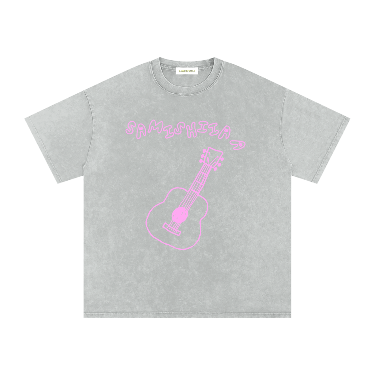 “PUMPKIN EATER” PINK DERPY COVER ART OVERSIZED COTTON T-SHIRT