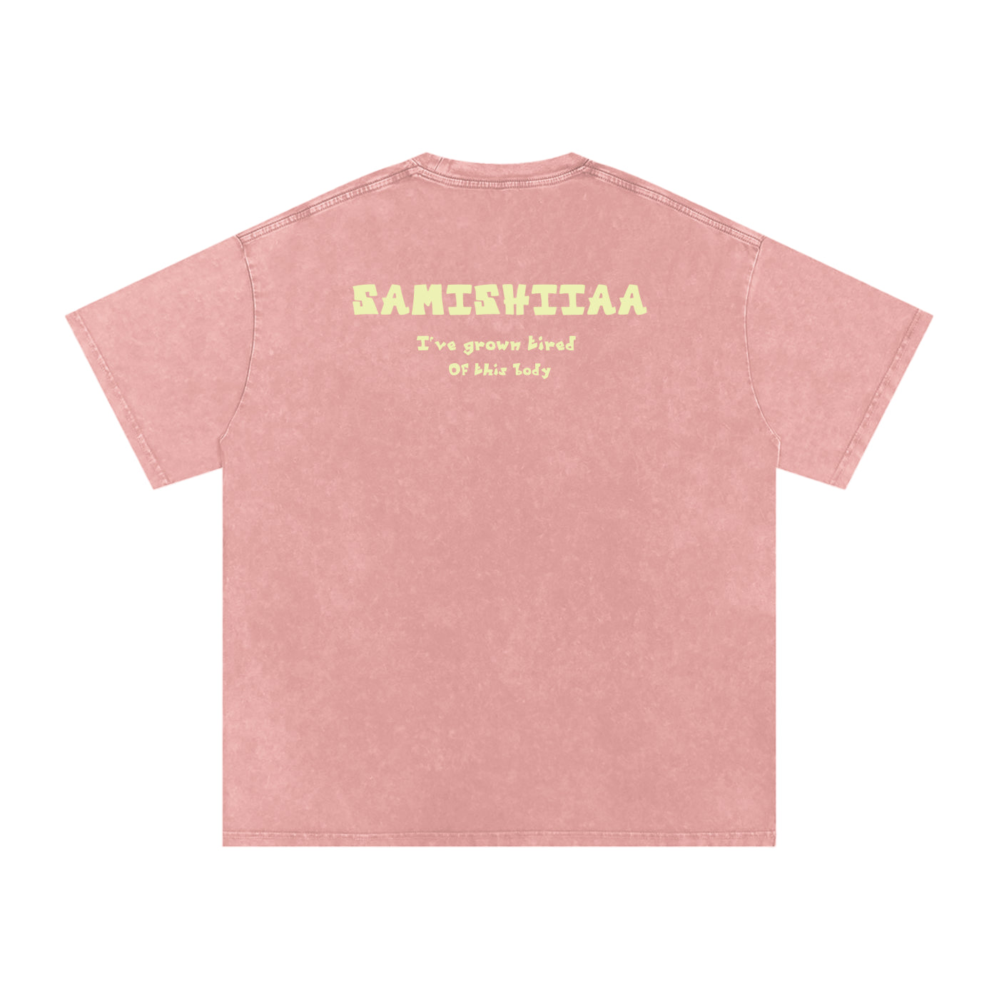 Samishiiaa oversized washed cotton shirt