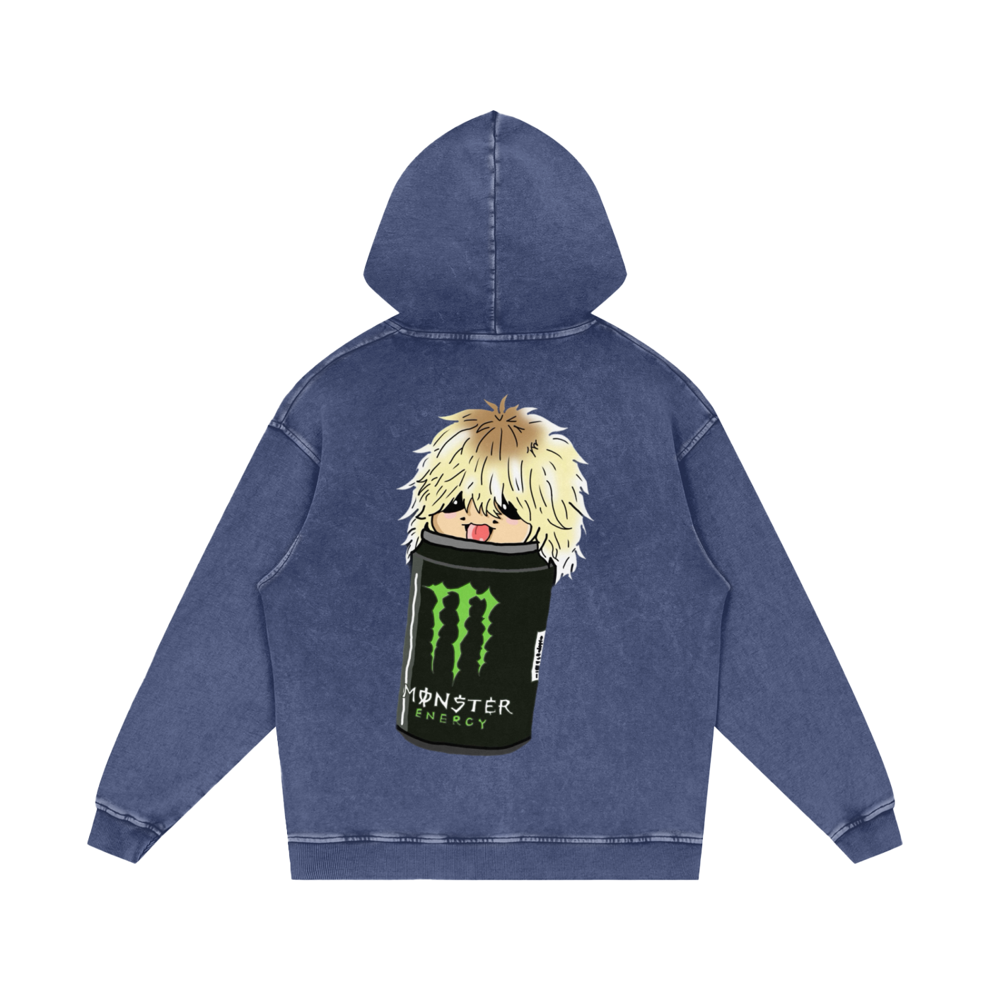 Samishiiaa Snow Washed Loose Cotton Hoodie