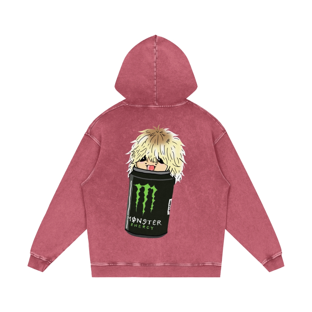 Samishiiaa Snow Washed Loose Cotton Hoodie