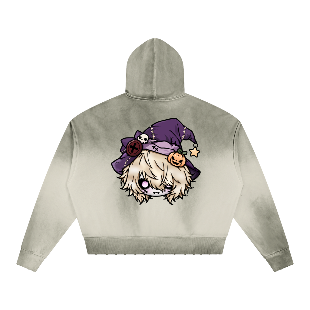 SAMISHIIAA (LIMITED EDITION HALLOWEEN) SUNFADE BOXY HOODIE