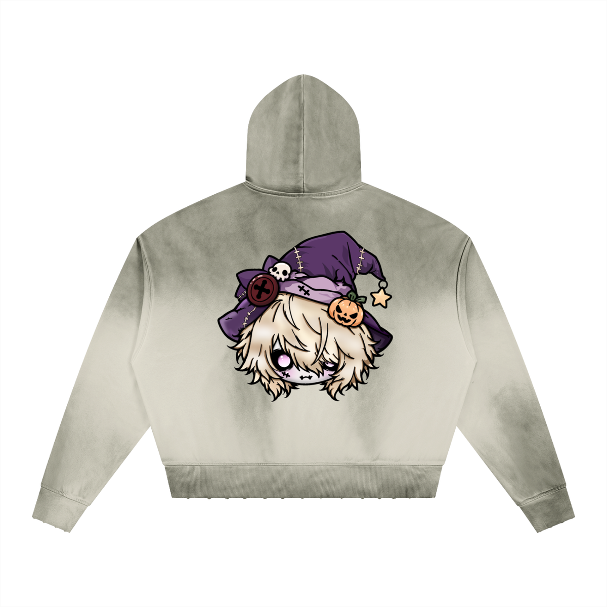SAMISHIIAA (LIMITED EDITION HALLOWEEN) SUNFADE BOXY HOODIE
