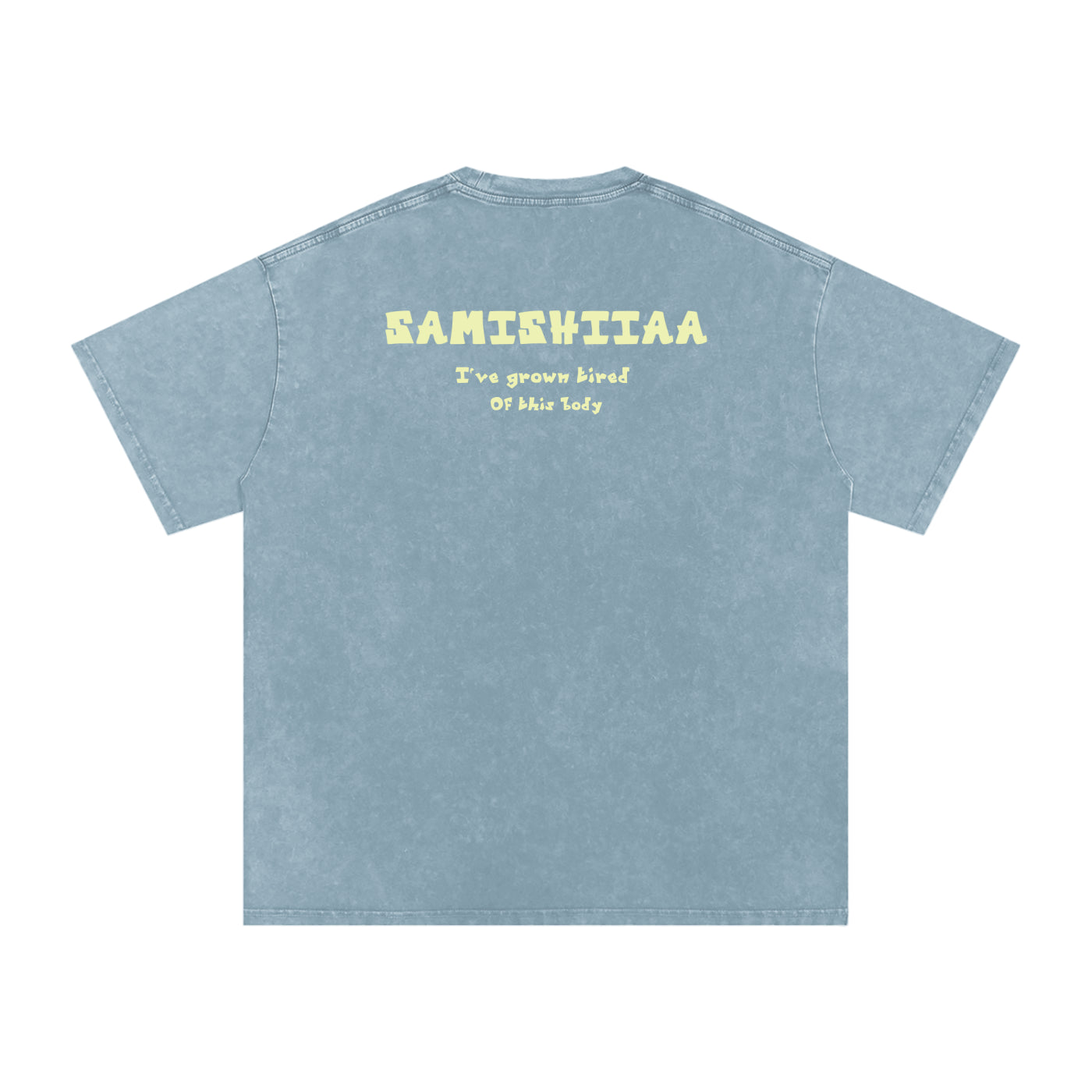Samishiiaa oversized washed cotton shirt